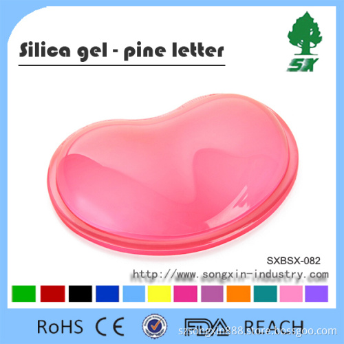 Heart Shape Human Engineering Comfortable Gel Silicone Mouse Pad